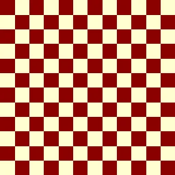 Red & Cream — Checkerboard Generator